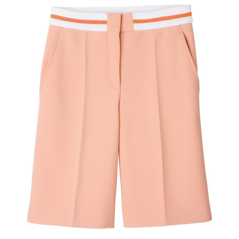 Longchamp Bermuda shorts - Double faced Trousers & shorts Nude | BZ57-F8LM