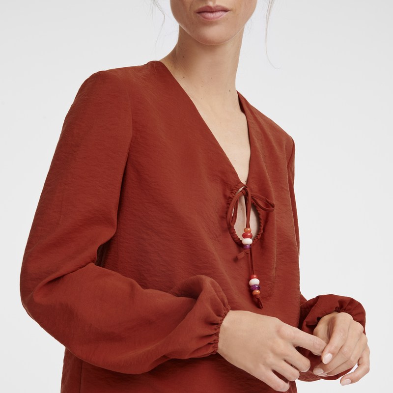 Longchamp Blouse - Crepe Tops & Blouses Sienna | MP25-J4PD