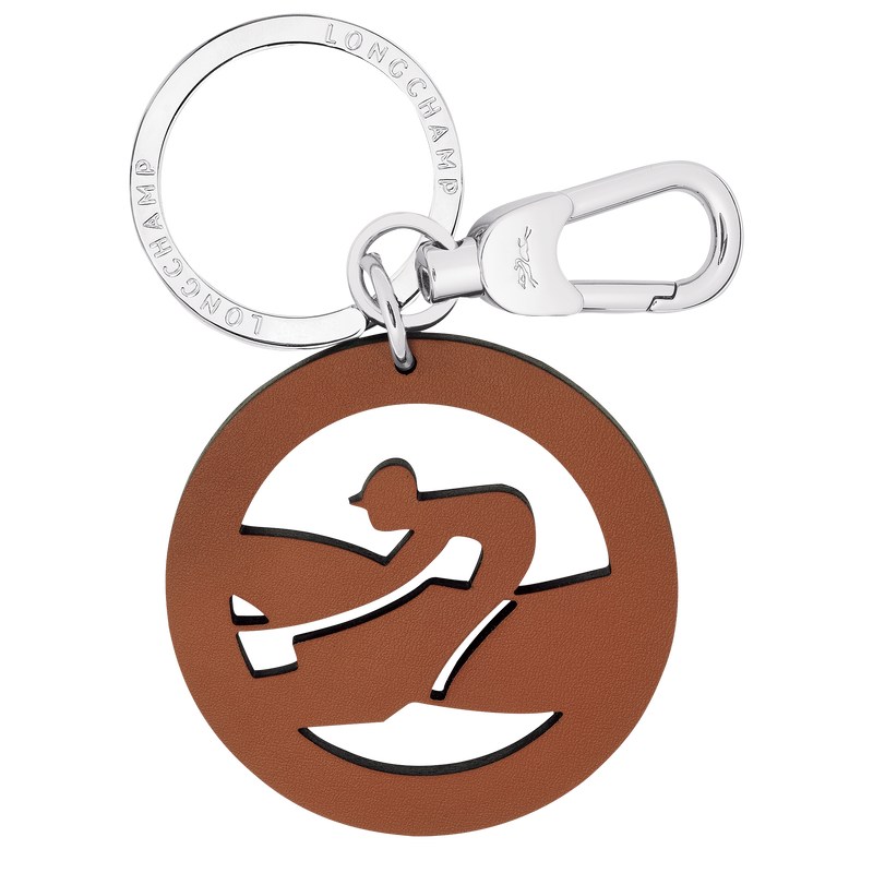 Longchamp Box-Trot Key rings - Leather Key rings Cognac | XL45-P9FA