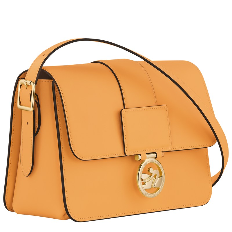 Longchamp Box-Trot M Crossbody bag - Leather Crossbody bags Apricot | VL98-B8KV