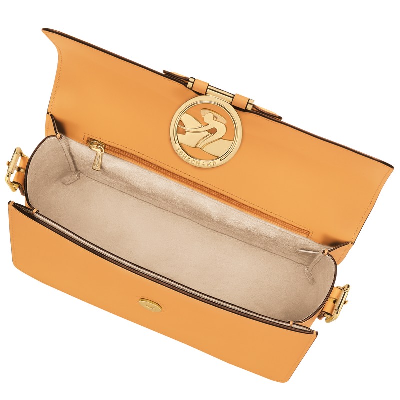 Longchamp Box-Trot M Crossbody bag - Leather Crossbody bags Apricot | VL98-B8KV