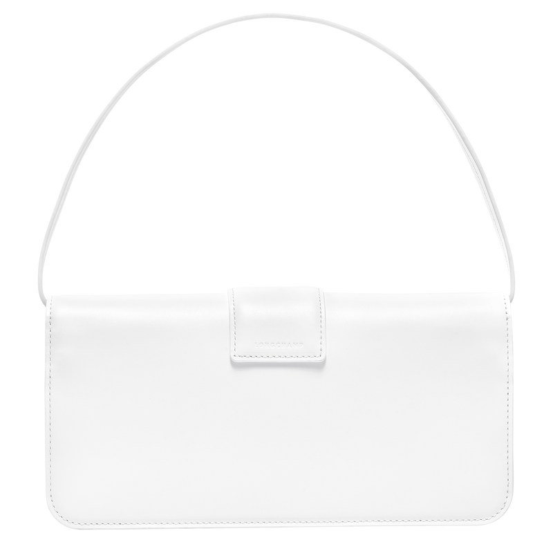 Longchamp Box-Trot M Shoulder bag - Leather Shoulder bags White | AA21-N4QY