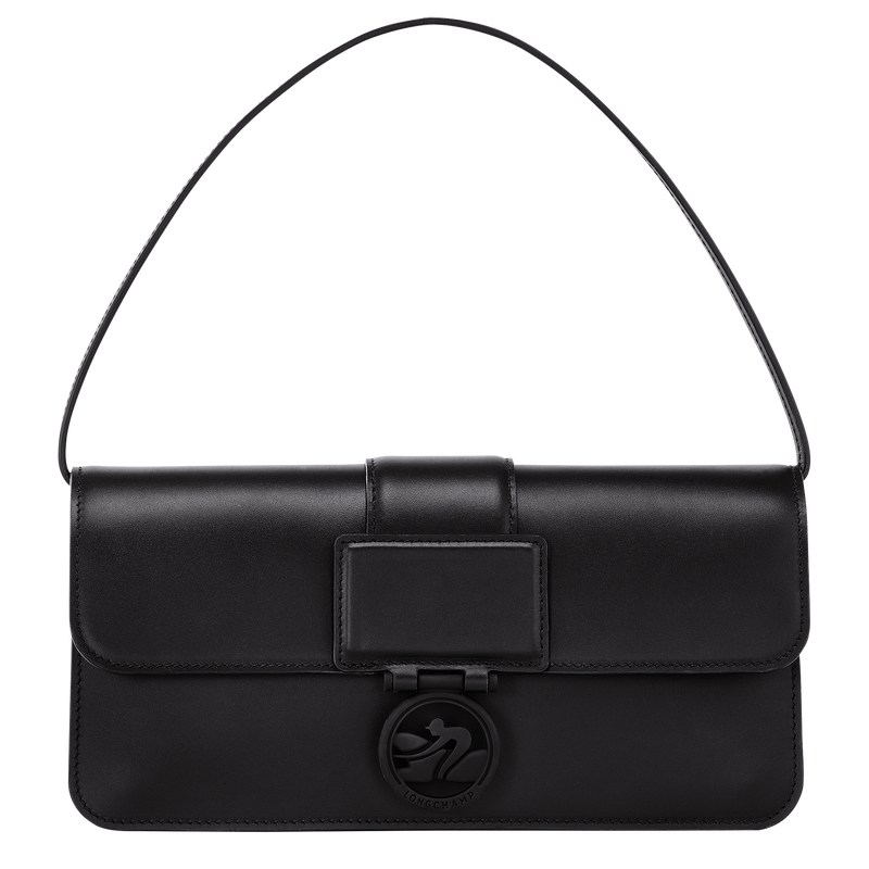 Longchamp Box-Trot M Shoulder bag - Leather Shoulder bags Black | ZJ38-I6DB