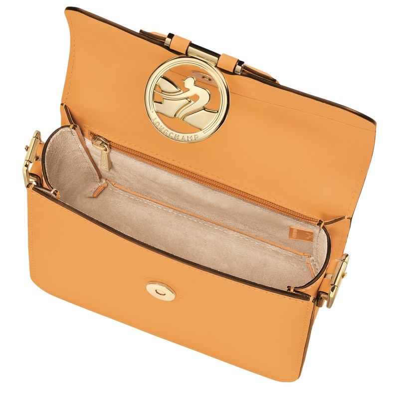 Longchamp Box-Trot S Crossbody bag - Leather Crossbody bags Apricot | HU94-X0UJ