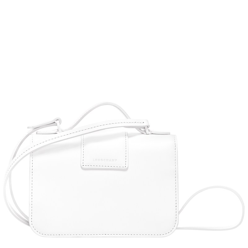 Longchamp Box-Trot XS Crossbody bag - Leather Crossbody bags White | IR67-H9NV