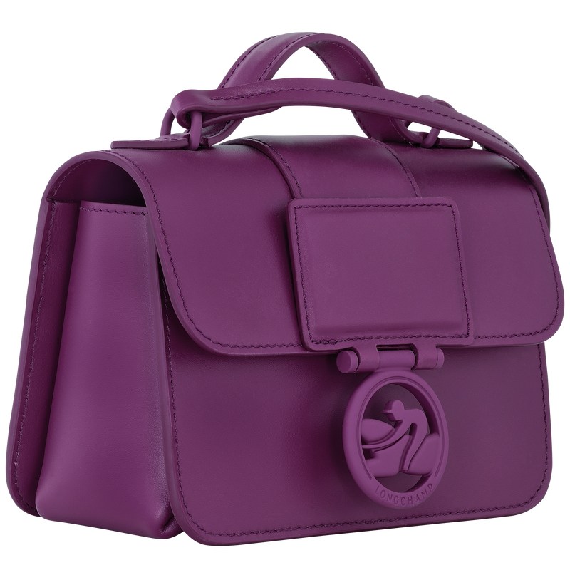 Longchamp Box-Trot XS Crossbody bag - Leather Crossbody bags Violet | HN99-M1CT