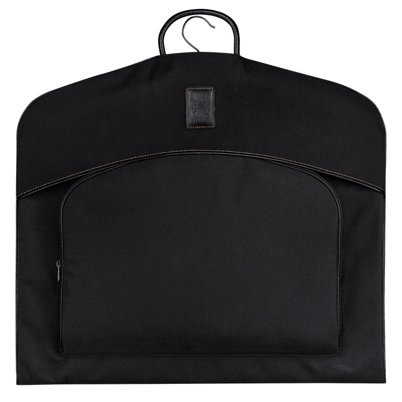 Longchamp Boxford Garment cover - Recycled canvas Travel accessories Black | FO18-H1SC