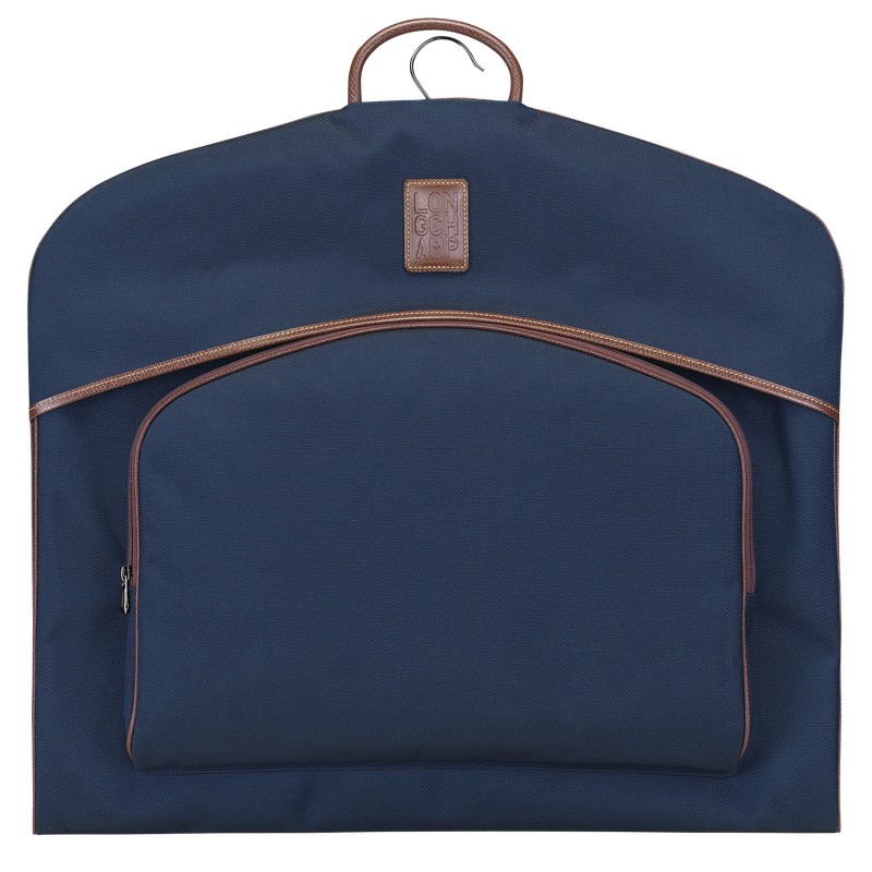 Longchamp Boxford Garment cover - Recycled canvas Travel accessories Blue | PM65-S3JM