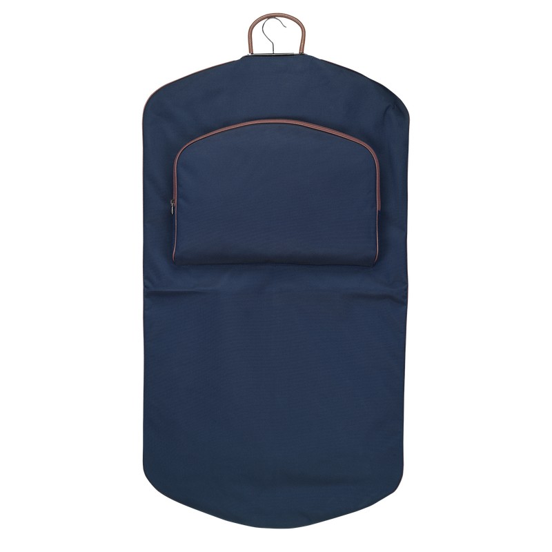 Longchamp Boxford Garment cover - Recycled canvas Travel accessories Blue | PM65-S3JM