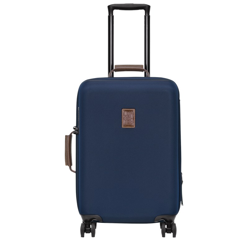 Longchamp Boxford S Suitcase - Recycled canvas Suitcases Blue | KQ26-R0QU