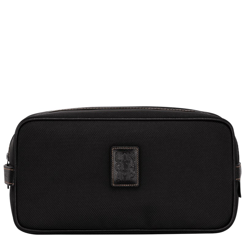 Longchamp Boxford Toiletry case - Recycled canvas Toiletry bags Black | CP49-L1GG