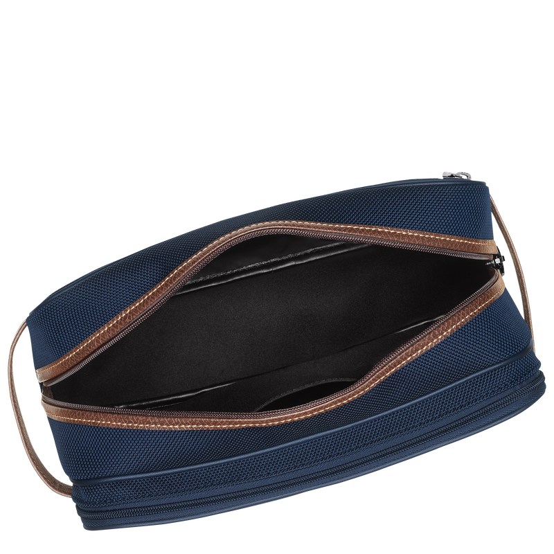 Longchamp Boxford Toiletry case - Recycled canvas Toiletry bags Blue | QZ35-P3TH