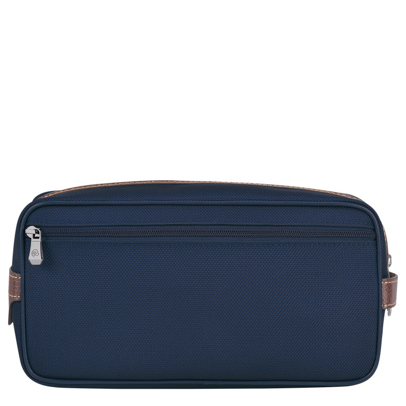 Longchamp Boxford Toiletry case - Recycled canvas Toiletry bags Blue | JU50-T9LQ