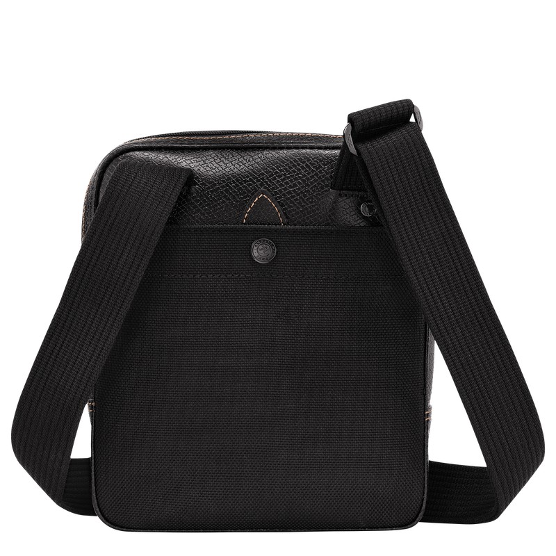 Longchamp Boxford XS Crossbody bag - Recycled canvas Crossbody bags Black | TE67-S3JG