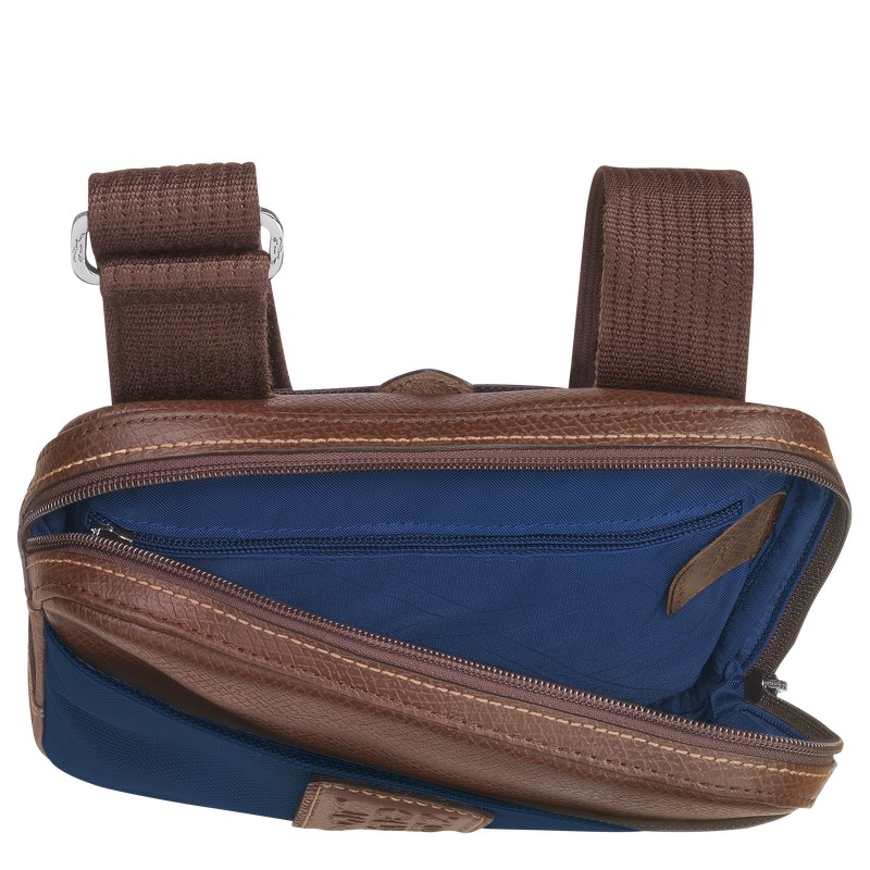 Longchamp Boxford XS Crossbody bag - Recycled canvas Crossbody bags Blue | BW99-B4HD