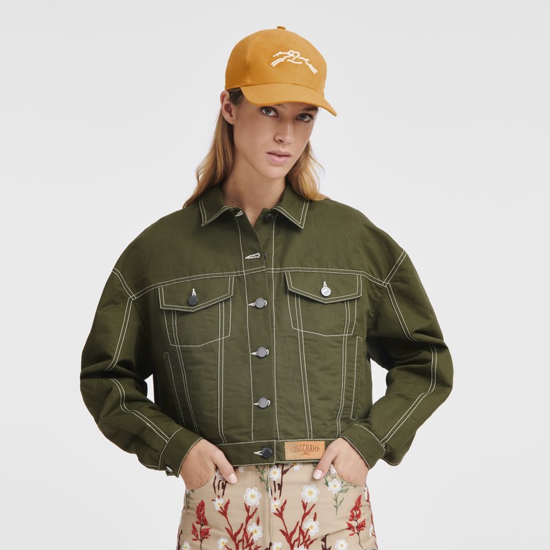 Longchamp Cap - Gabardine Caps & hats Apricot | UJ13-Y3CN