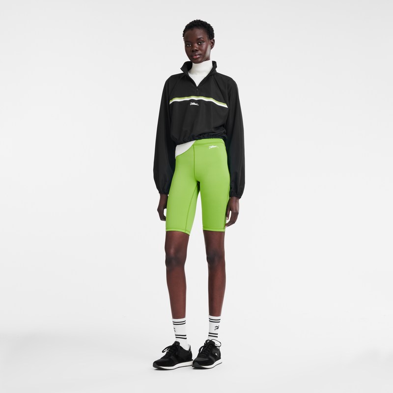 Longchamp Cycling short pants - Jersey Trousers & shorts Green Light/Strawberry | AG06-W1FO