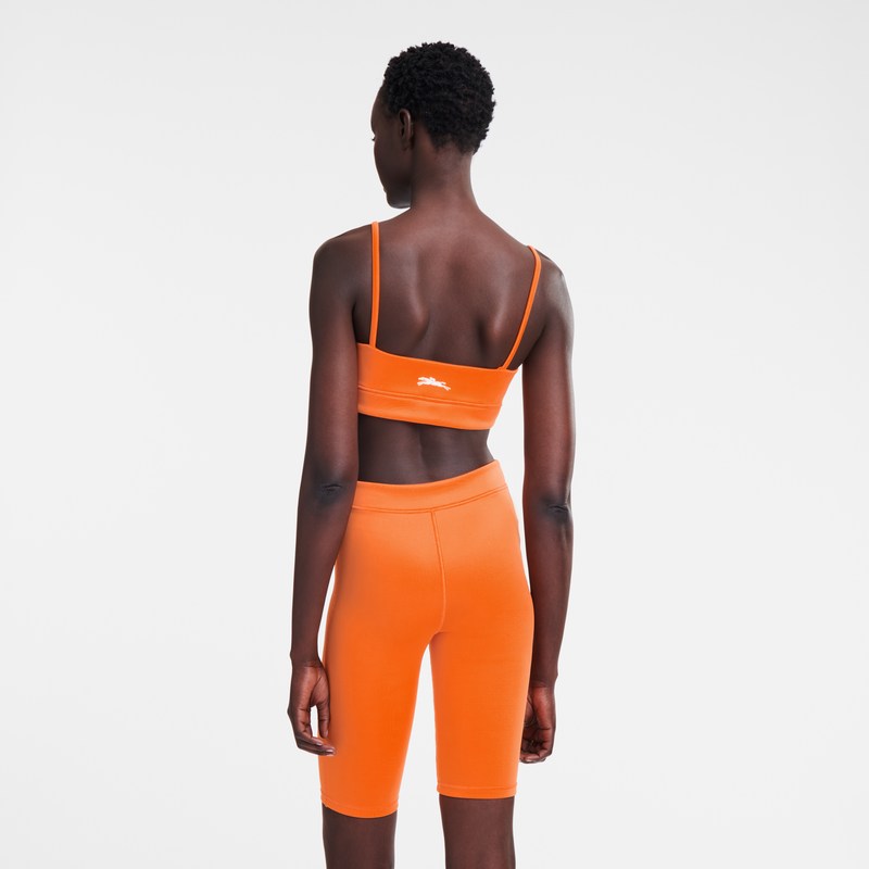 Longchamp Cycling short pants - Jersey Trousers & shorts Orange | ON19-E9NH