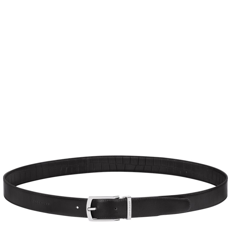 Longchamp Delta Box - Leather Belts Black | OW71-P8OA