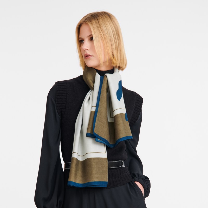 Longchamp Esquisse Longchamp Shawl - OTHER Stoles Grey | KI54-E7CL