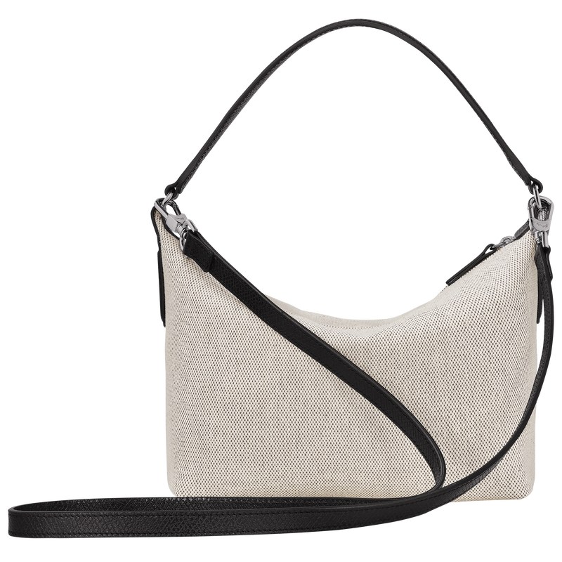 Longchamp Essential S Crossbody bag - Canvas Crossbody bags Ecru | MM28-G2FO