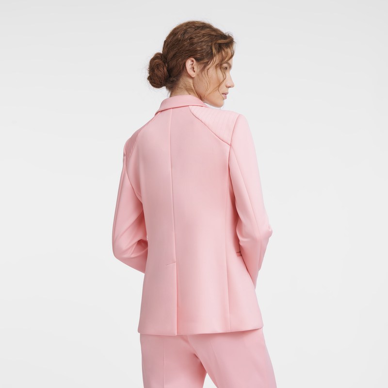 Longchamp Jacket - Jersey Coats & Jackets Pink | NC76-I8WZ