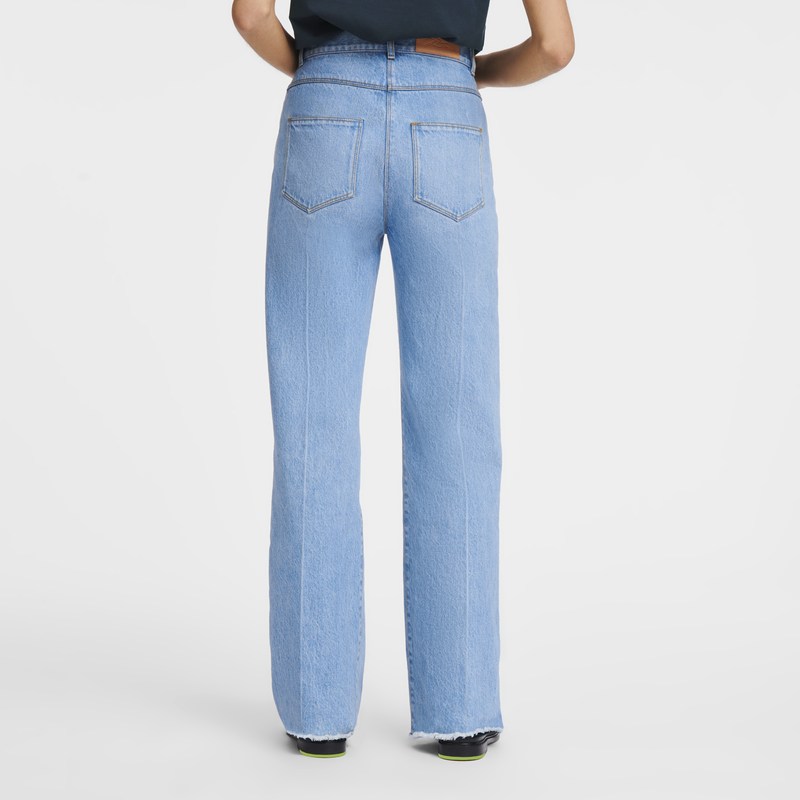 Longchamp Jean's - Denim Trousers & shorts Blue | MM54-Q3OQ