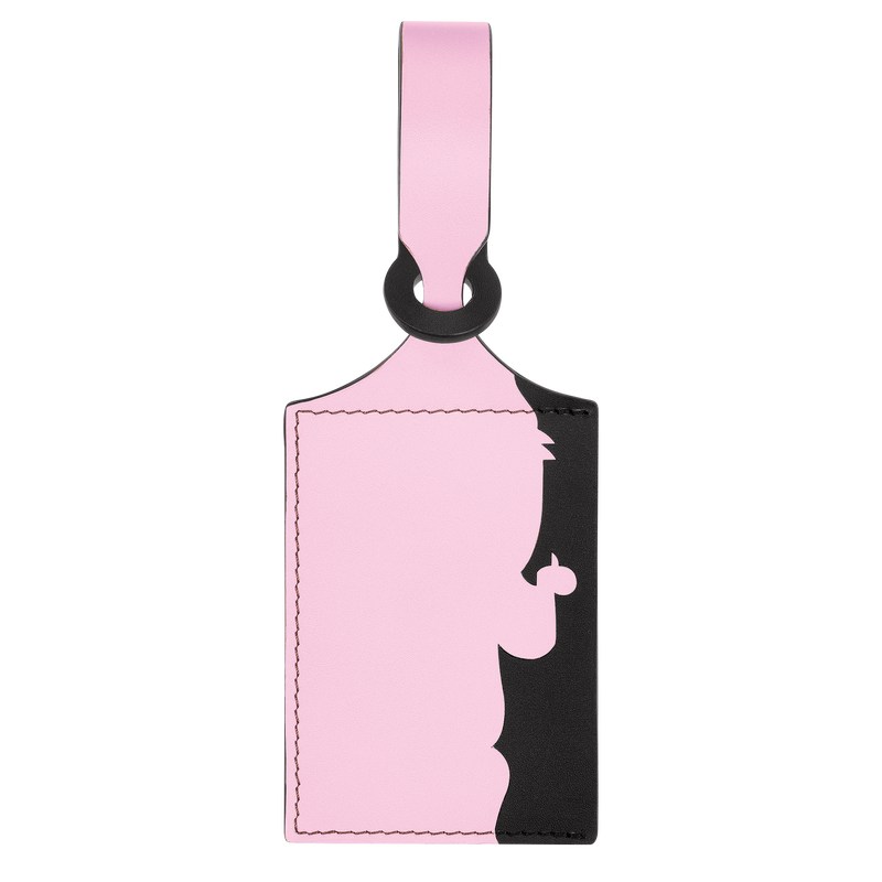 Longchamp LGP Travel Luggage tag - Leather Travel accessories Pink | KM74-X8OZ