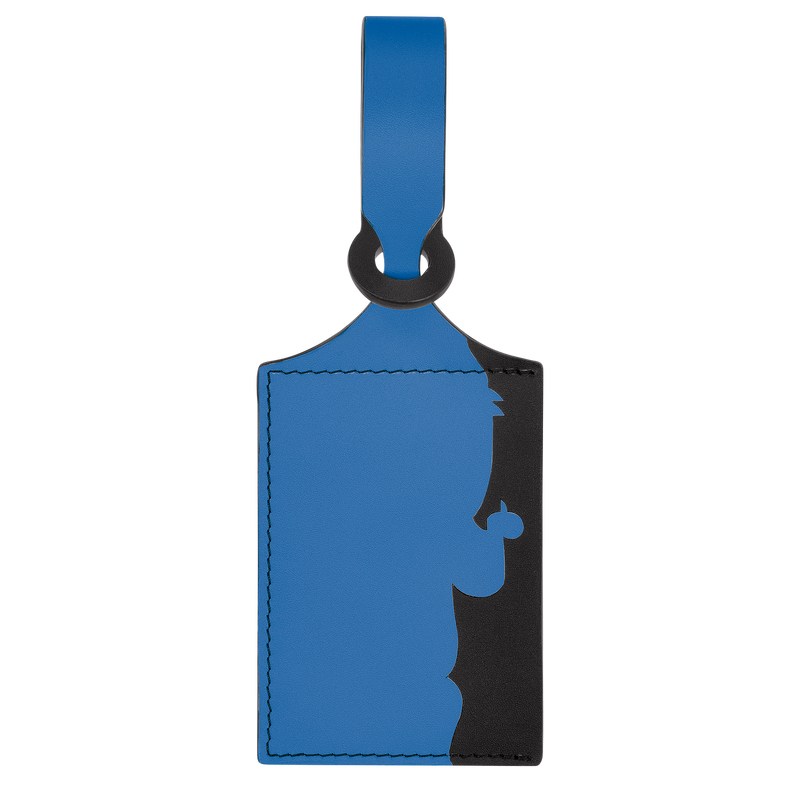 Longchamp LGP Travel Luggage tag - Leather Travel accessories Cobalt | HP96-N3HY