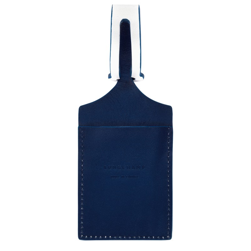 Longchamp LGP Travel Luggage tag - Leather Travel accessories Blue | KE23-W6EU