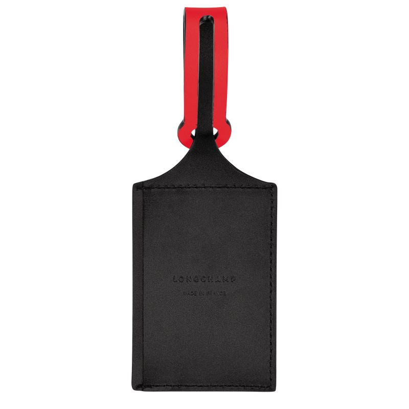 Longchamp LGP Travel Luggage tag - Leather Travel accessories Red/Navy | DV52-G6RN