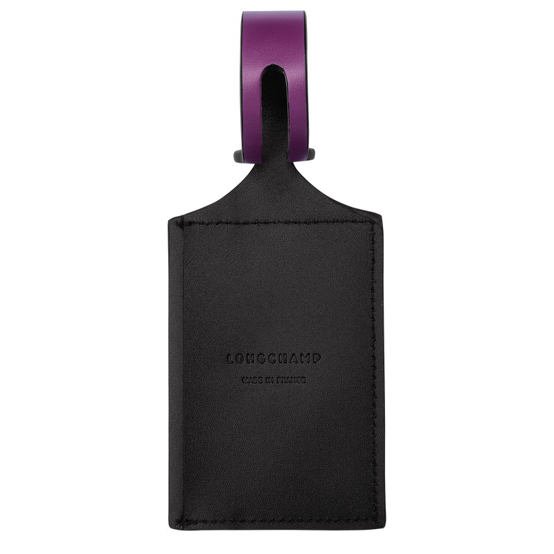 Longchamp LGP Travel Luggage tag - Leather Travel accessories Violet | NZ64-Y8IO