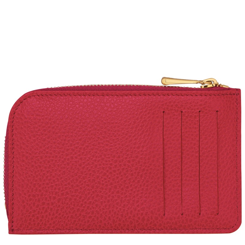 Longchamp Le Foulonné Card holder - Leather Cardholders & Coin purses Love | CN65-Y9LC