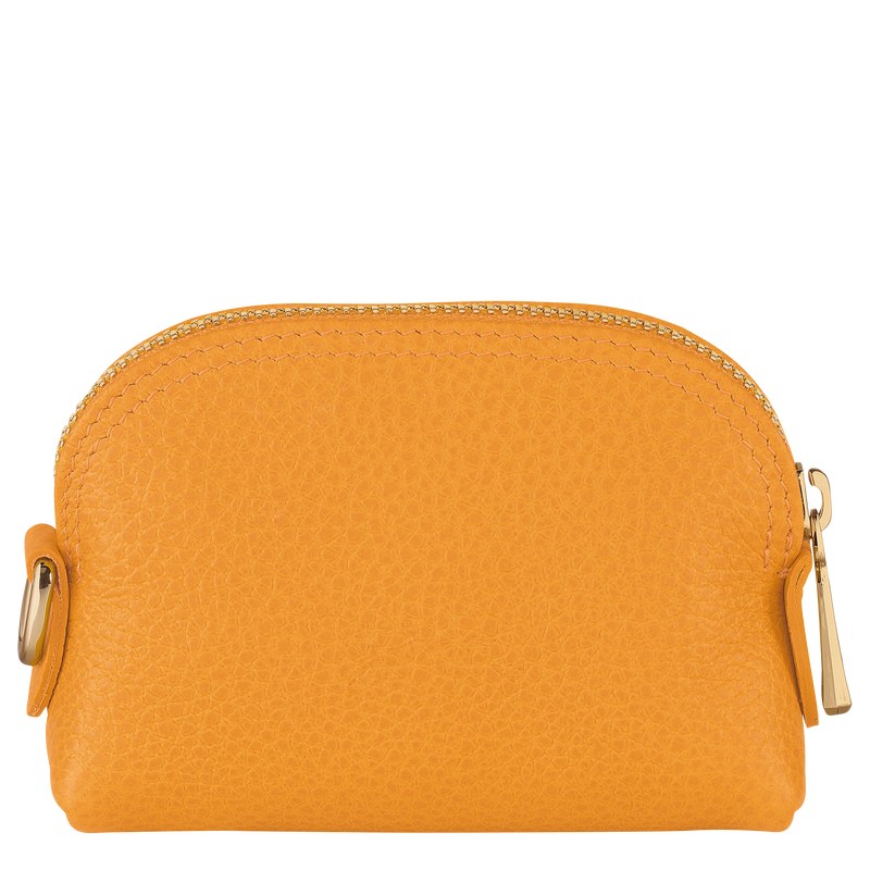 Longchamp Le Foulonné Coin purse - Leather Cardholders & Coin purses Apricot | AR10-K9BG