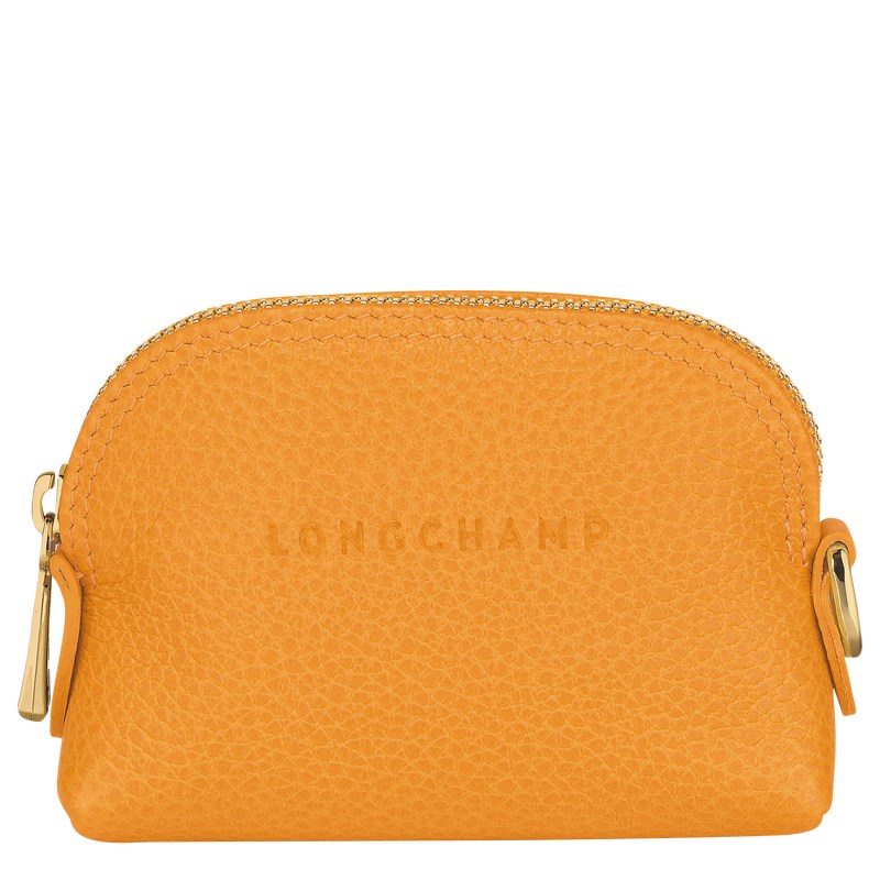 Longchamp Le Foulonné Coin purse - Leather Cardholders & Coin purses Apricot | AR10-K9BG