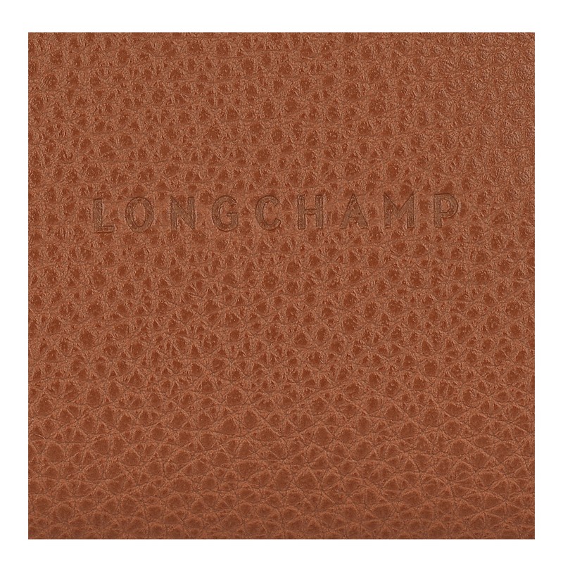 Longchamp Le Foulonné Coin purse - Leather Cardholders & Coin purses Caramel | WR41-M7VW