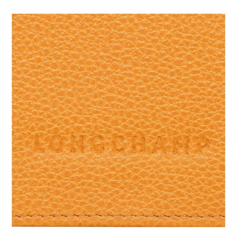 Longchamp Le Foulonné Continental wallet - Leather Wallets Apricot | IV76-U2ZM