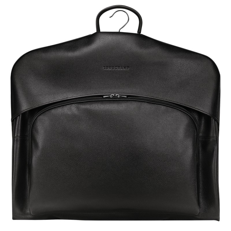 Longchamp Le Foulonné Garment cover - Leather Travel accessories Black | HA36-H2YR