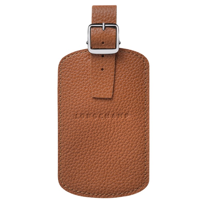 Longchamp Le Foulonné Luggage tag - Leather Travel accessories Caramel | LS87-Q5ZU