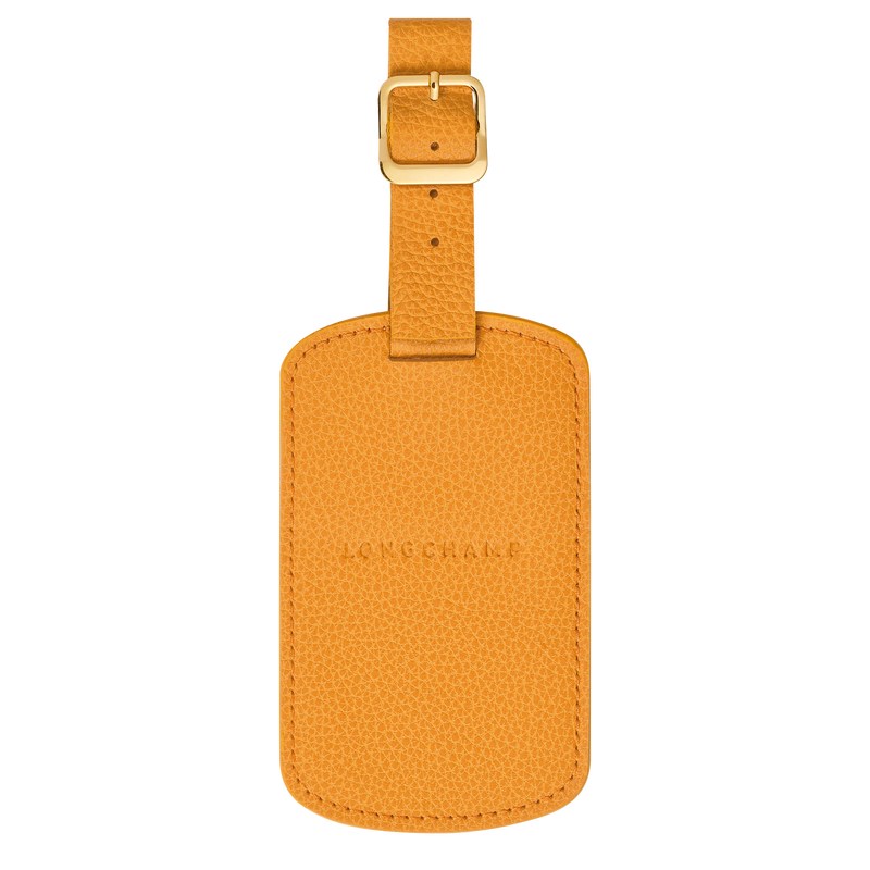 Longchamp Le Foulonné Luggage tag - Leather Travel accessories Apricot | HW47-C1QL