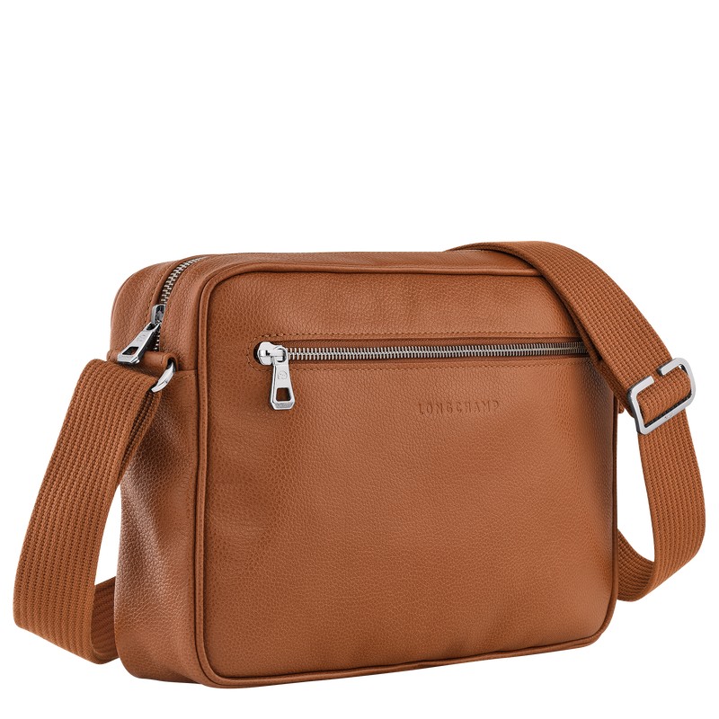 Longchamp Le Foulonné M Camera bag - Leather Crossbody bags Caramel | NK02-G3PH