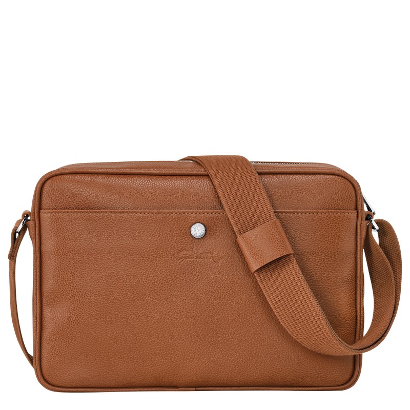 Longchamp Le Foulonné M Camera bag - Leather Crossbody bags Caramel | NK02-G3PH