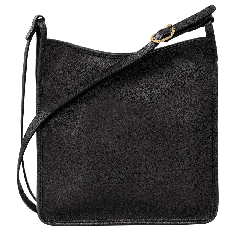 Longchamp Le Foulonné M Crossbody bag - Leather Crossbody bags Black | WL26-F7UA