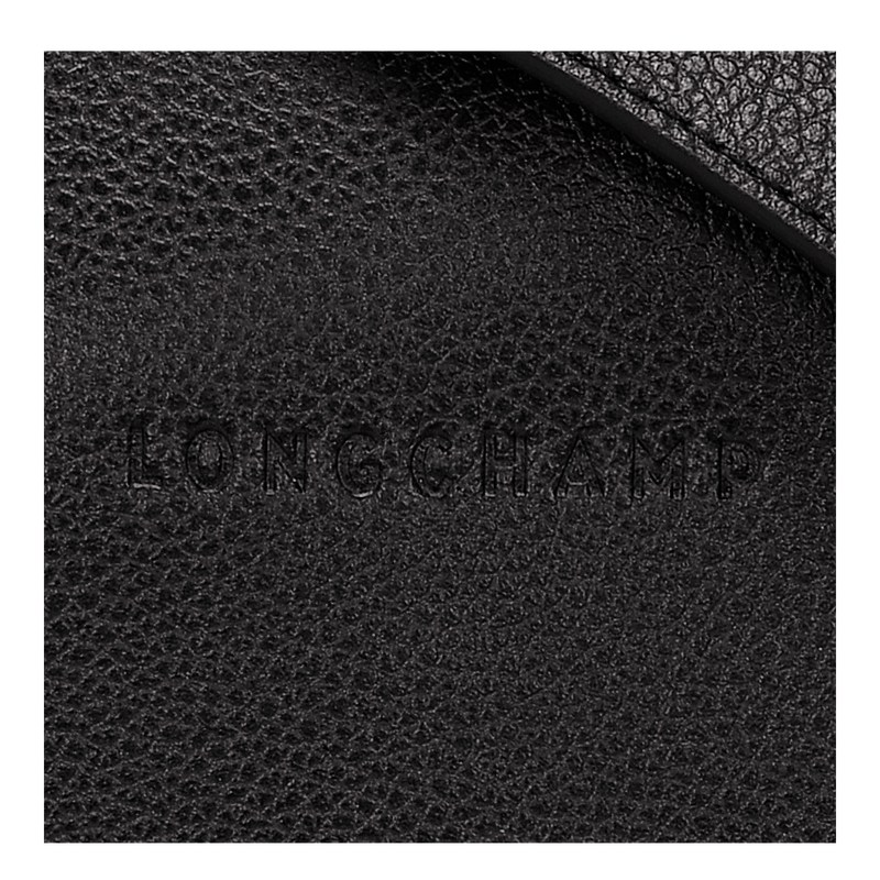 Longchamp Le Foulonné M Crossbody bag - Leather Crossbody bags Black | WL26-F7UA