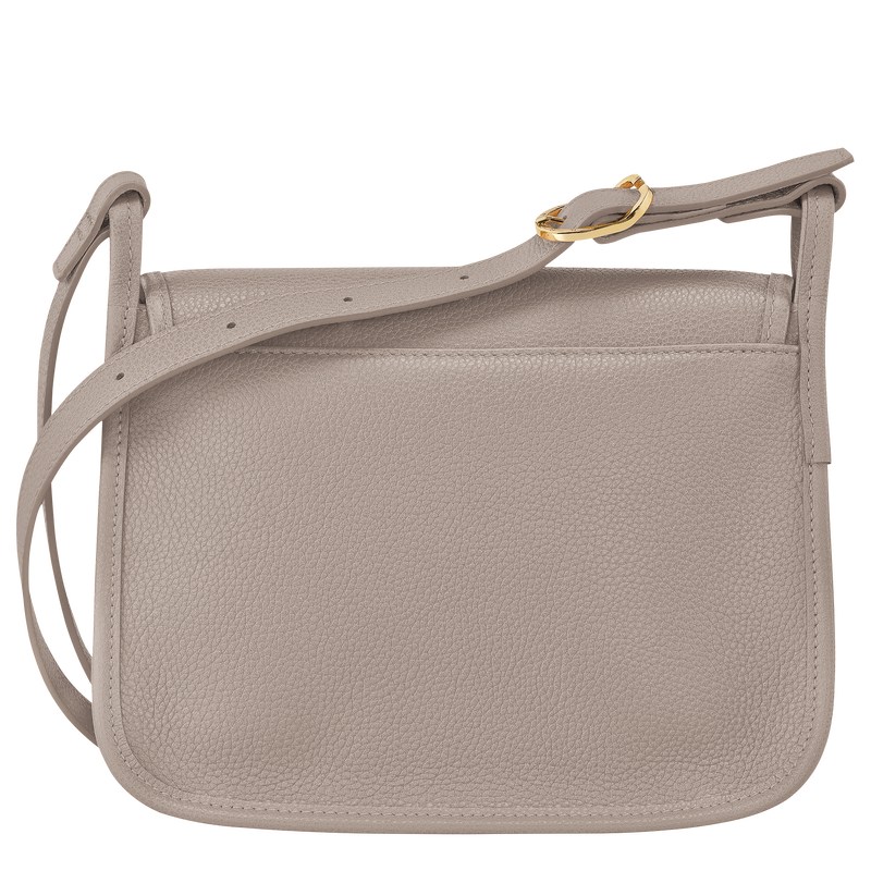 Longchamp Le Foulonné M Crossbody bag - Leather Crossbody bags Turtledove | PL11-C1MW