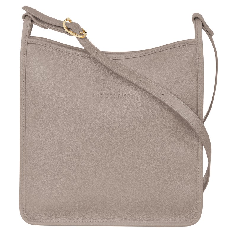 Longchamp Le Foulonné M Crossbody bag - Leather Crossbody bags Turtledove | MT44-S9FZ