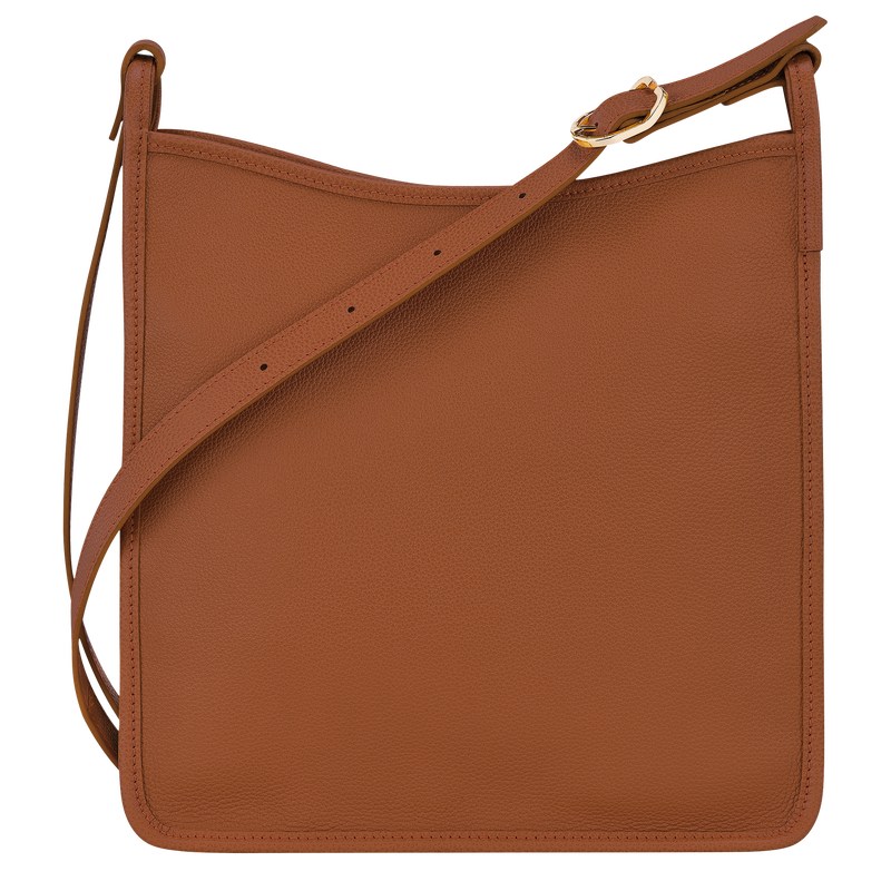 Longchamp Le Foulonné M Crossbody bag - Leather Crossbody bags Caramel | TY84-F6RR