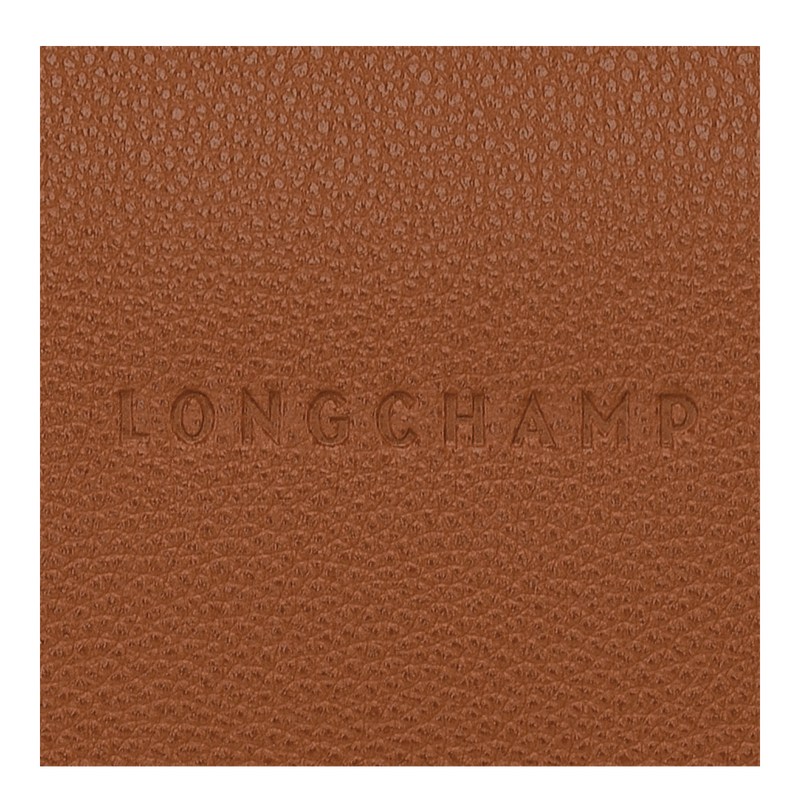 Longchamp Le Foulonné M Crossbody bag - Leather Crossbody bags Caramel | TY84-F6RR