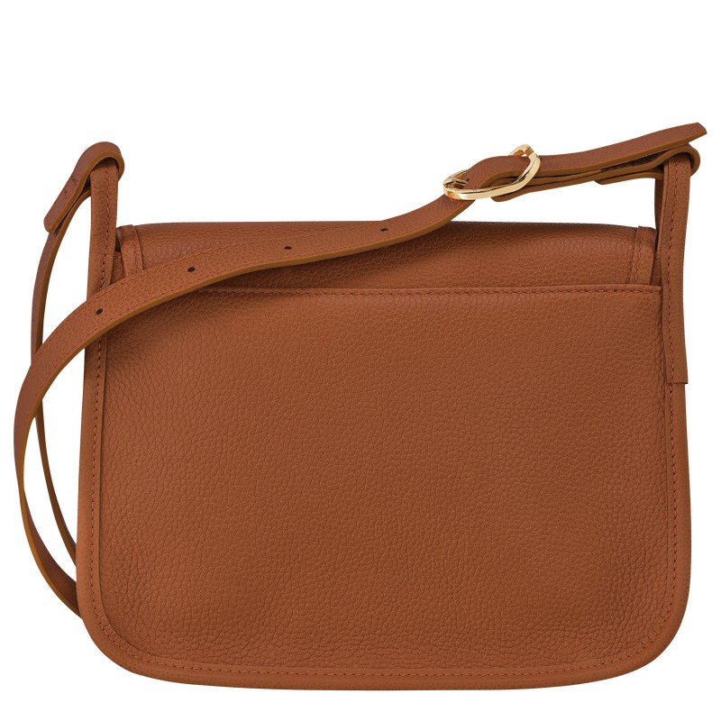 Longchamp Le Foulonné M Crossbody bag - Leather Crossbody bags Caramel | UA83-X9NM