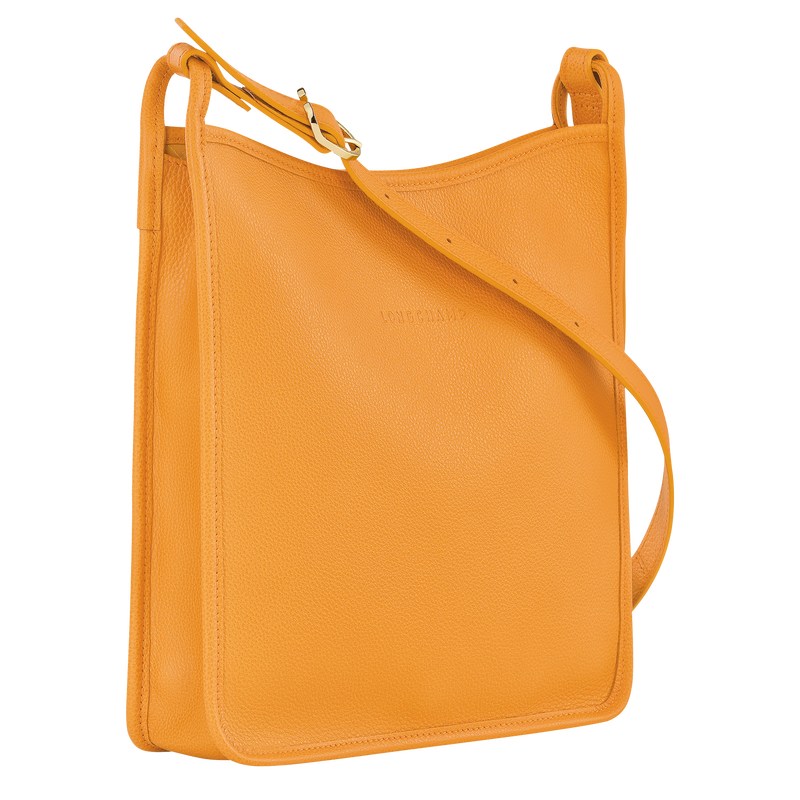 Longchamp Le Foulonné M Crossbody bag - Leather Crossbody bags Apricot | HF11-K3QD